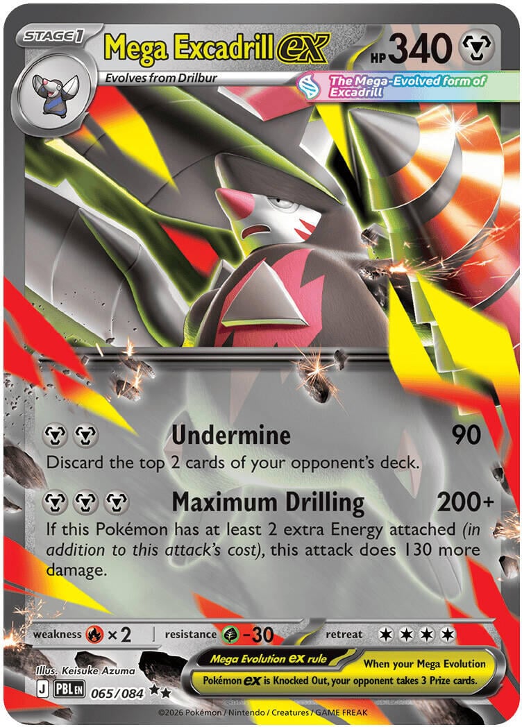 Mega excadrill ex (Pitch Black) 65/84 [Near Mint]