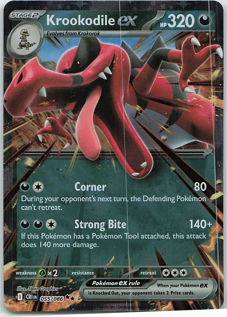 Krookodile ex (Chaos Rising) 55/86 [Near Mint]