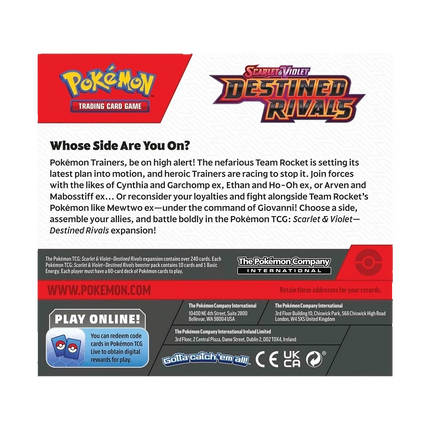 Pokemon TCG - Scarlet & Violet - Destined Rivals (SV10) - Booster Box (Inglese)