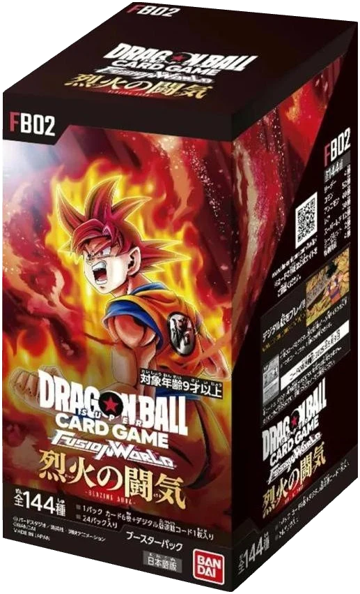 Dragon Ball Super Card Game Fusion World Blazing Aura FB02 Japanese Booster Box