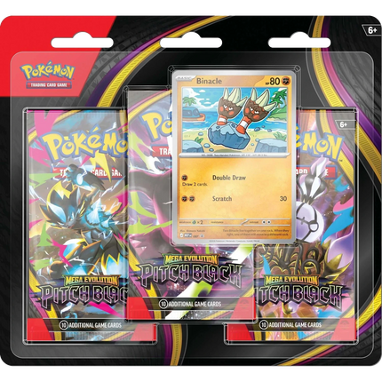 Pokemon TCG - Mega Evolution - Pitch Black (ME5) - 3-Pack Blister (Inglese)