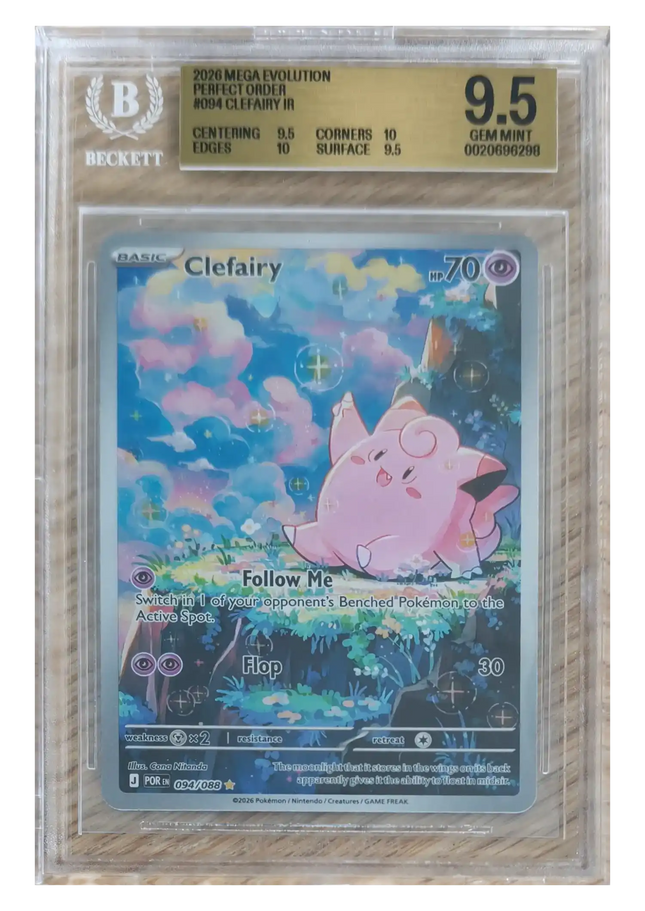 Pokemon TCG - Clefairy IR 094/088 - Perfect Order (ME3) - BGS 9.5 Gem Mint (Inglese)