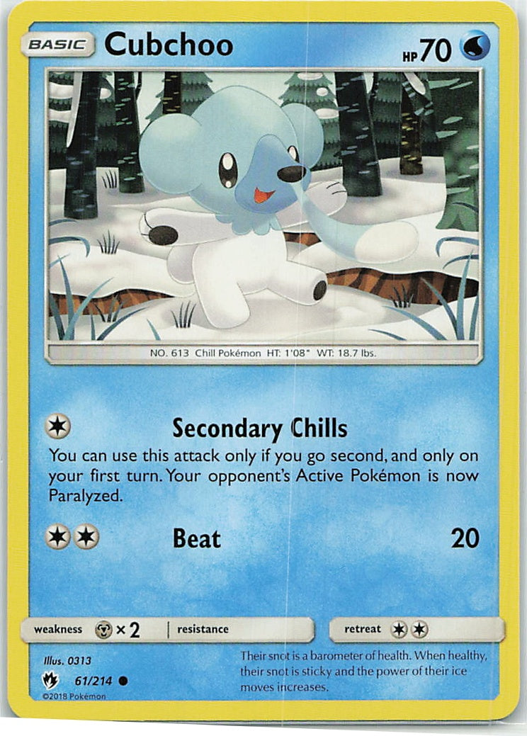 Cubchoo (Lost Thunder) 61/214 [Near Mint]