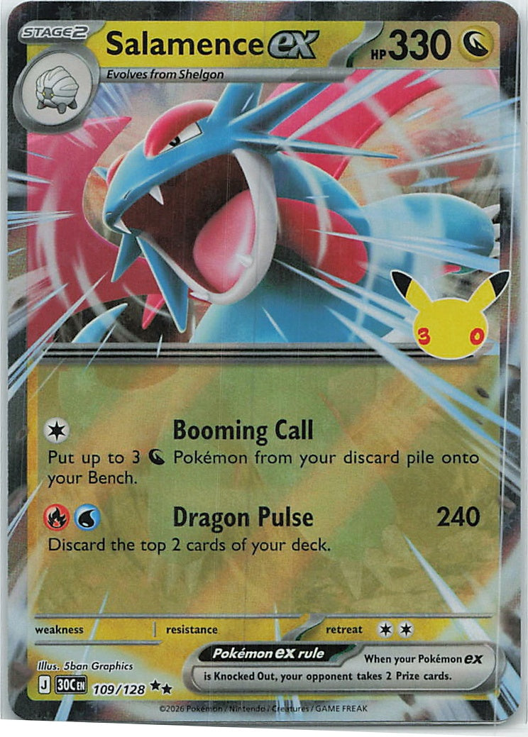 Salamence ex (30th Celebration) 109/128 [Near Mint]
