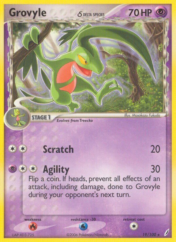 Grovyle δ Delta Species (EX Crystal Guardians) 19/100 [Near Mint]