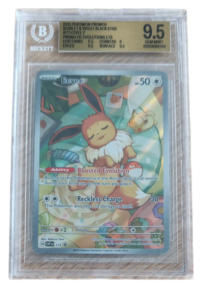 Pokemon TCG - Eevee SVP 173 - Prismatic Evolutions ETB Promo - BGS 9.5 Gem Mint (Inglese)