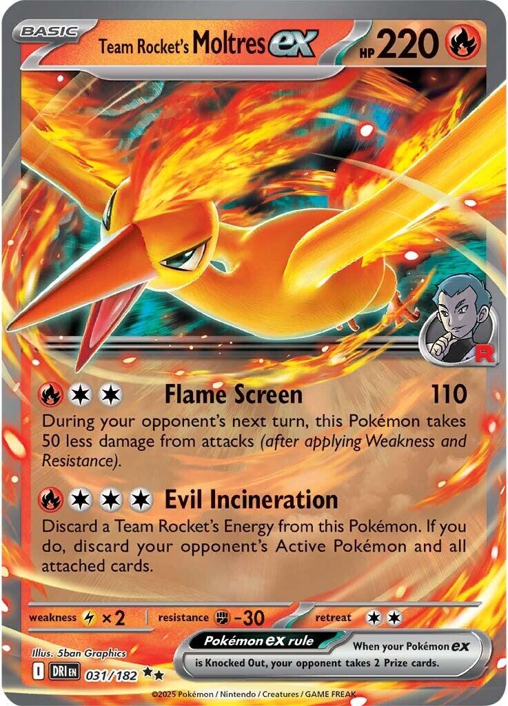 Team Rocket's Moltres ex (Destined Rivals) 31/182 [Near Mint]
